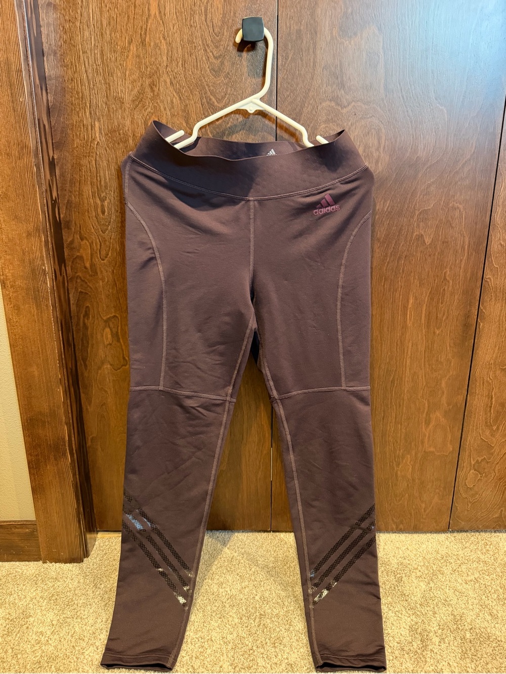Adidas’s Women’s Dark Purple Performance Leggings